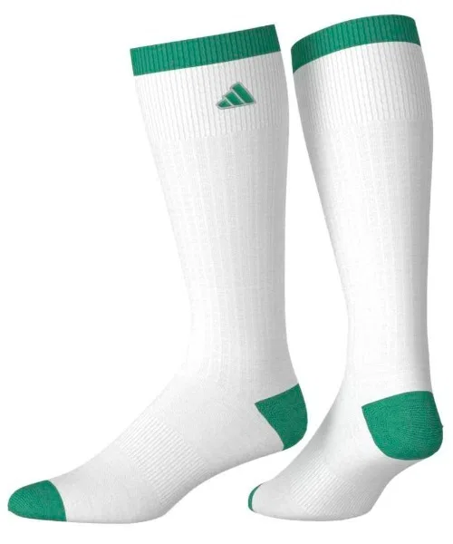 Полосатые амортизирующие носки Adidas до колена — фото 4