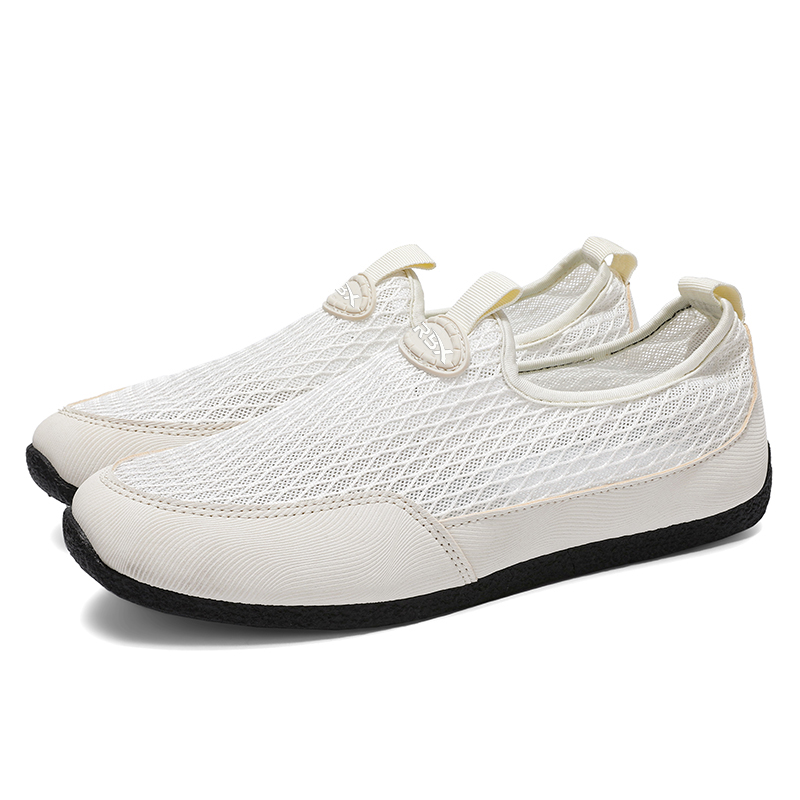 

KUPE Мужские повседневные кеды Low Top бежевые, цвет Beige