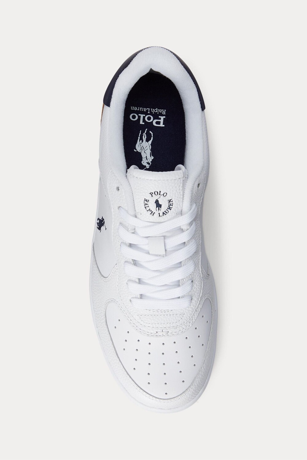 Кожаные спортивные кроссовки Masters Polo Ralph Lauren, белый — фото 3