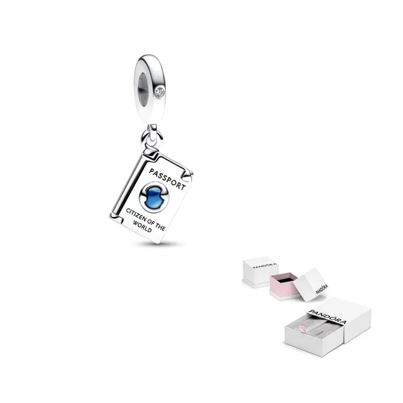

Pandora Серебряный кулон с эмалью и фианитом, Silver
