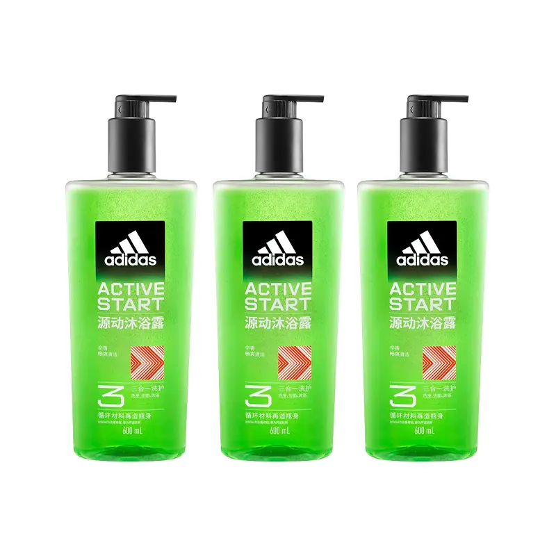 

Мужской гель для душа Passionate увлажняющий очищающий с пачули 250мл/600мл/600мл*2 Adidas
