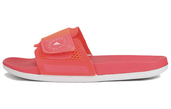 Тапочки stella mccartney x slide 'turbo' Adidas, красный — фото 2