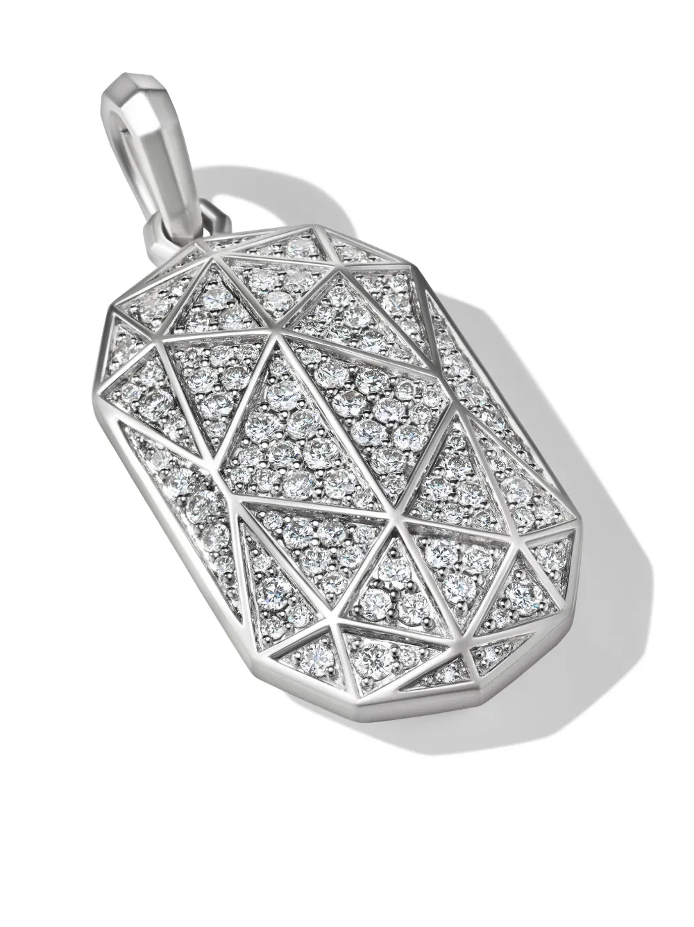 

Серебряная подвеска Torqued Faceted (47.9 мм) David Yurman, серебяный
