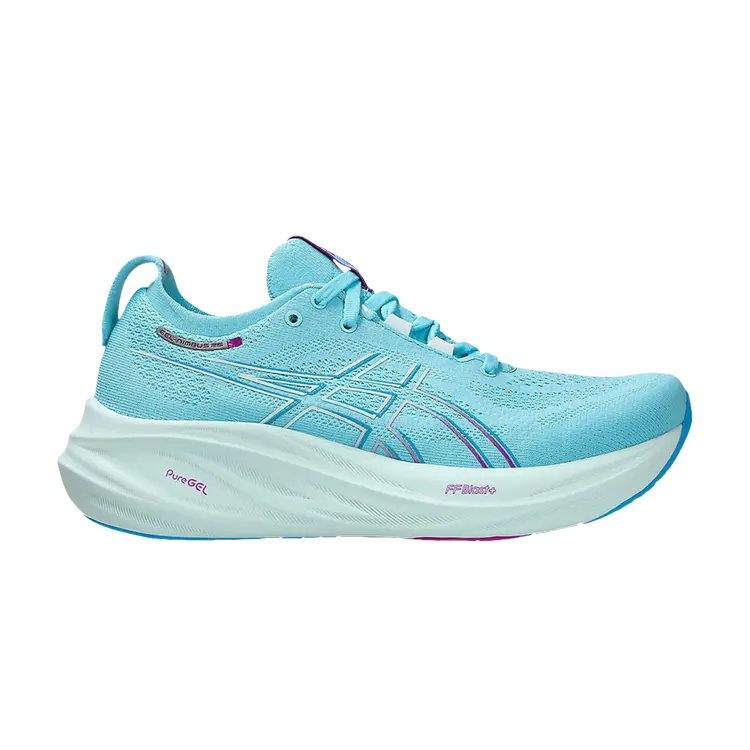 

Кроссовки Wmns Gel Nimbus 26, цвет Bright Cyan Bold Magenta