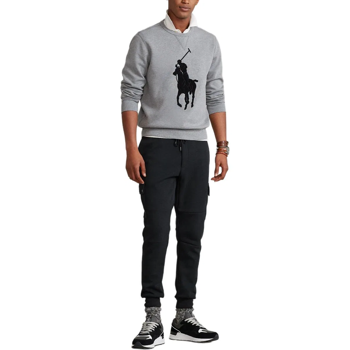 Свитшот Big Pony SS25 мужской Polo Ralph Lauren, Gray — фото 3