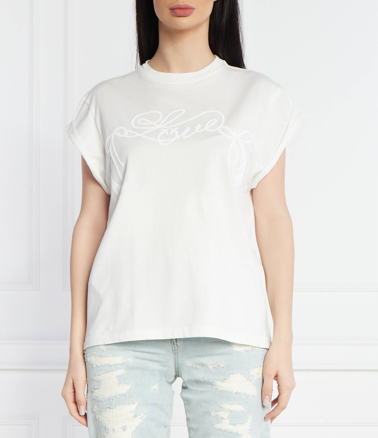 

Футболка Pinko Relaxed fit, белый