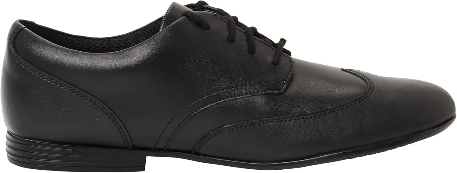 Туфли Clarks Originals Unisex Finja Wing Y. Shoe, 2-Black (Black Leather) — фото 4