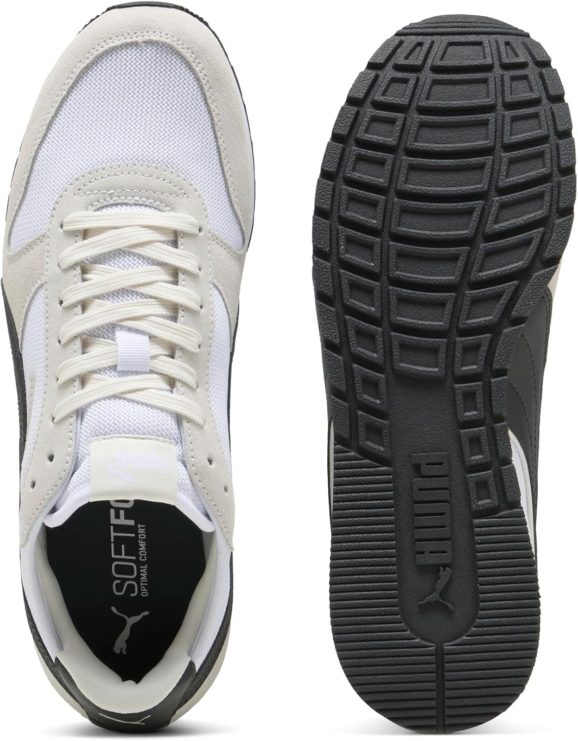 Мужские кроссовки Puma St Miler, белый/черный/серый — фото 4