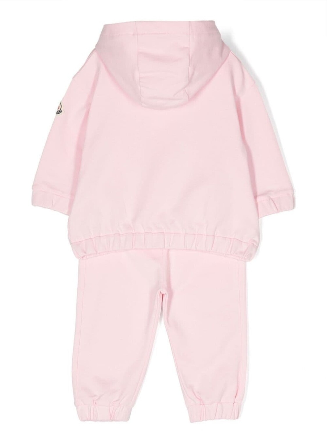 Moncler Enfant спортивный костюм с нашивкой-логотипом, розовый — фото 2