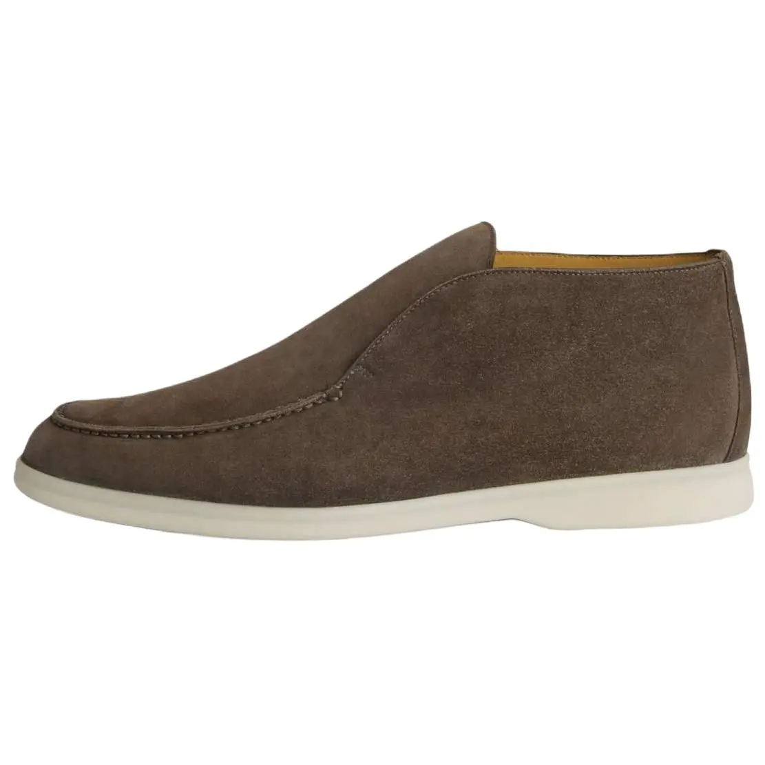 

Open Walk Men"s Casual Men Mid-top Warm Gray Loro Piana