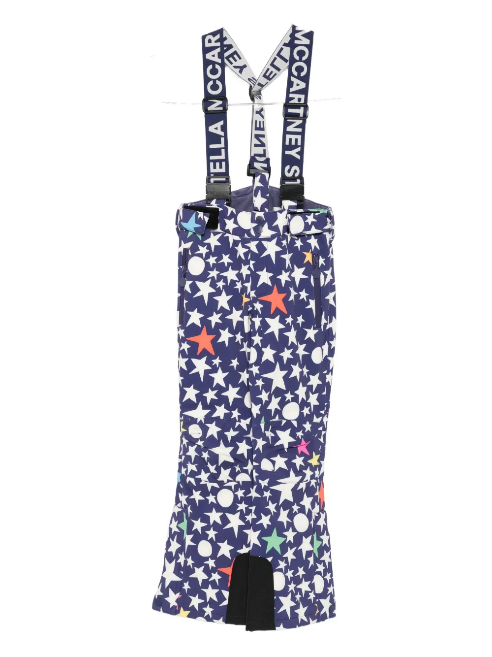 

Брюки с принтом и подтяжками Stella McCartney Kids, синий
