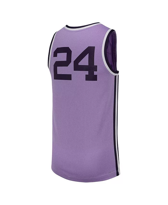 Мужская баскетбольная ретро-реплика футболки Kansas State Wildcats №24 в лавандовом цвете Nike — фото 3