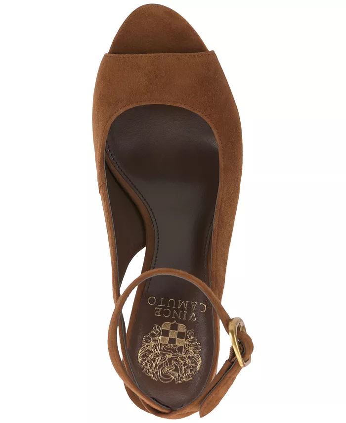 Женские туфли-лодочки Pavles с открытым носком Vince Camuto, коричневый — фото 4