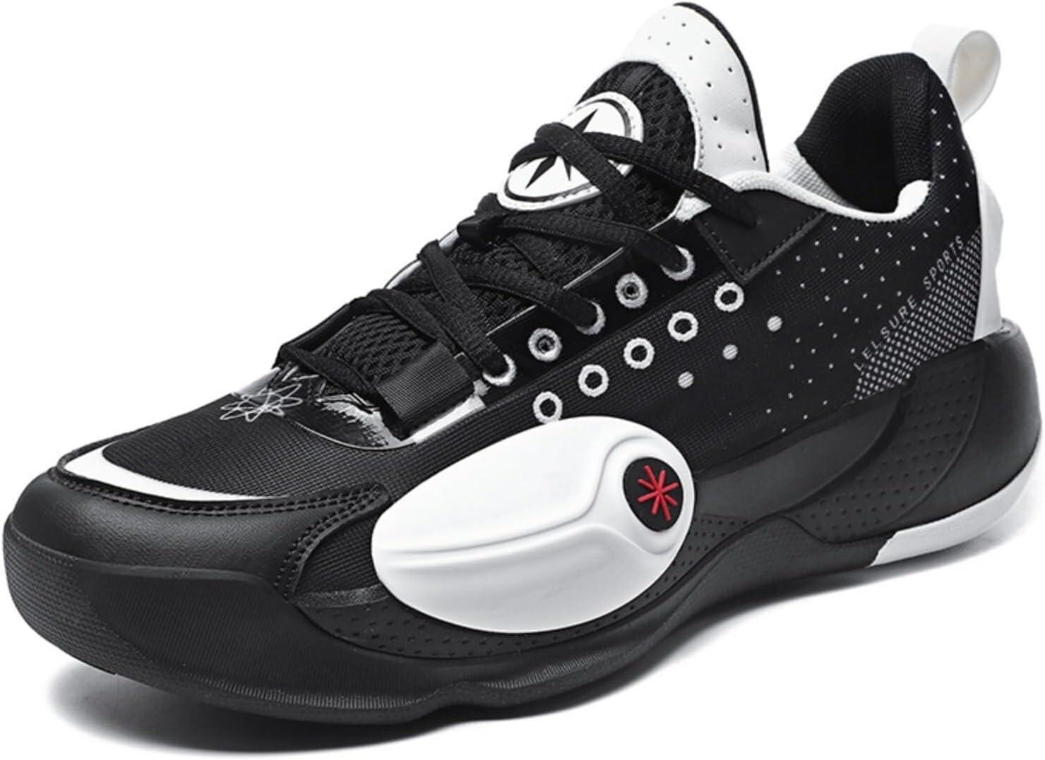 

Мужские баскетбольные кроссовки, дышащие, с амортизацией, противоскользящие, износостойкие, модные спортивные тренировочные ботинки Solastride, черный