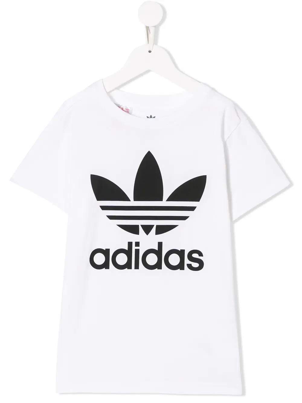 Футболка с логотипом трилистника Adidas Kids, белый