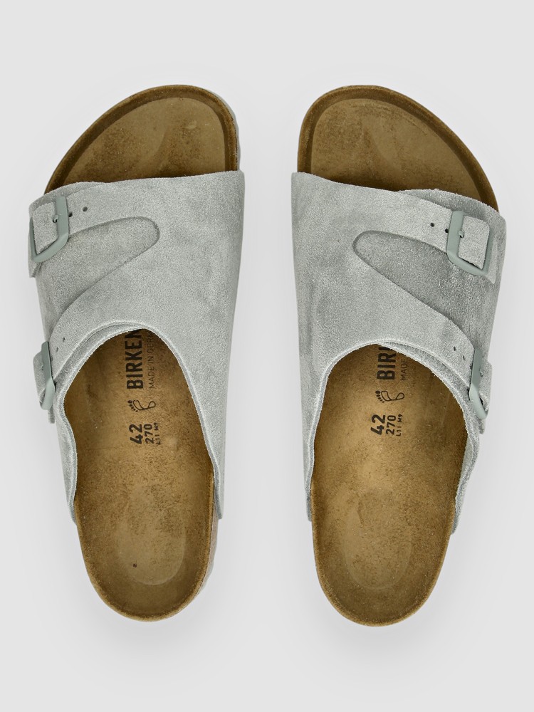 Сандалии Birkenstock Zürich Suede Leather Sandalen, pure sage — фото 4