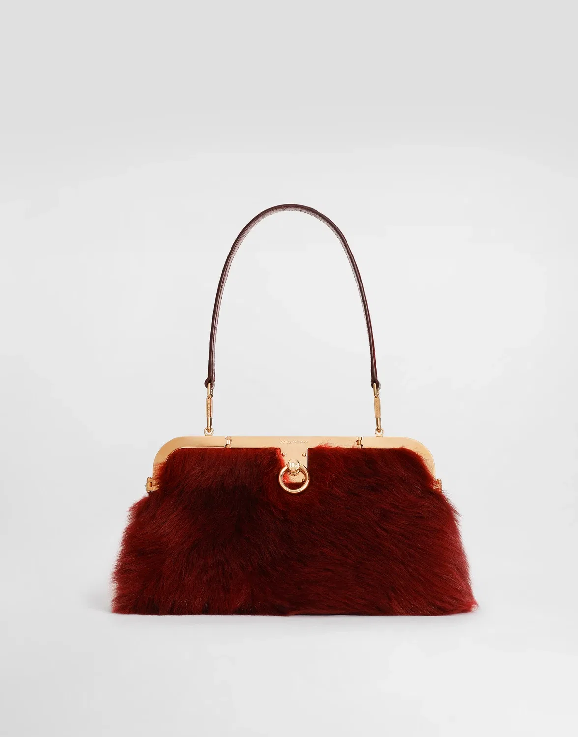 Сумка Amanda из овчины и крокодиловой кожи DOLCE & GABBANA, белый