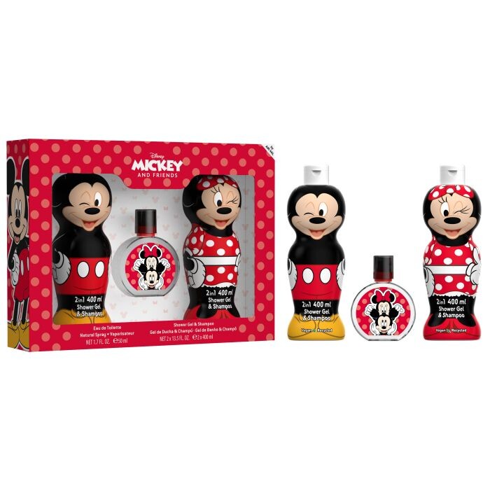 

Туалетная вода унисекс Set Mickey y Minnie EDT Disney, EDT 50ML + 2 Gel y Champú 400ML