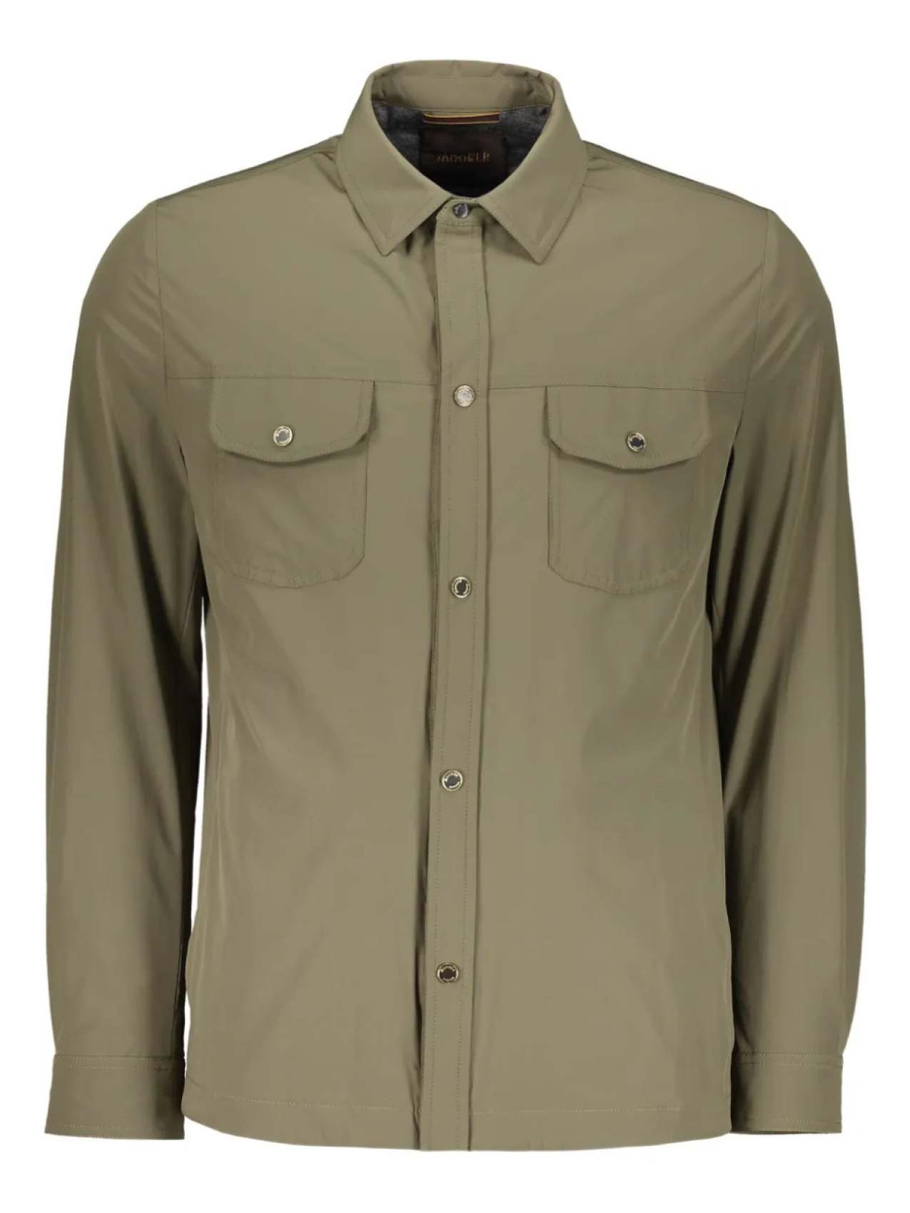 

Куртка Moorer classic collar pocketed shirt jacket, зеленый