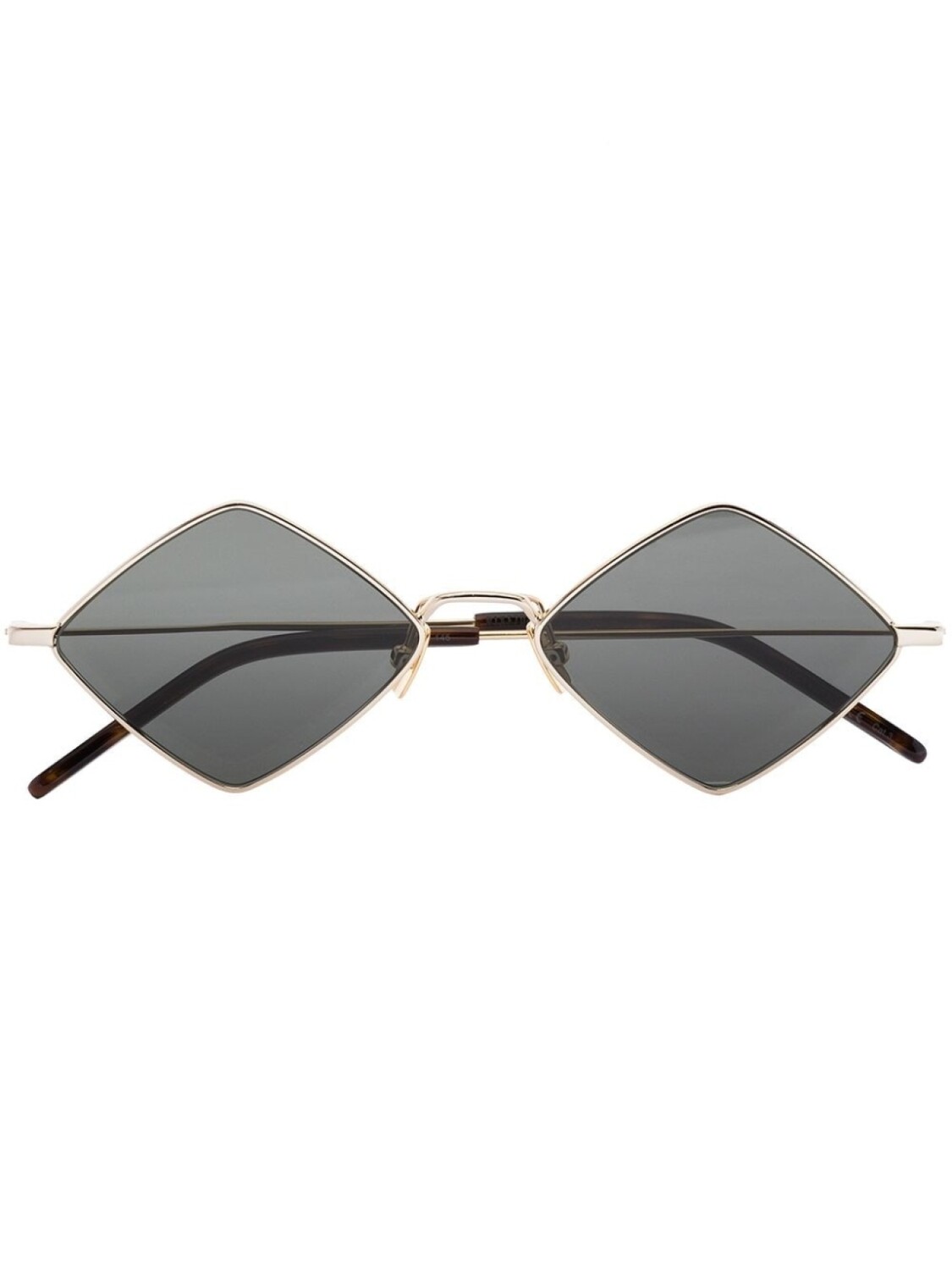 

Saint Laurent Eyewear солнцезащитные очки Lisa в ромбовидной оправе, золотистый
