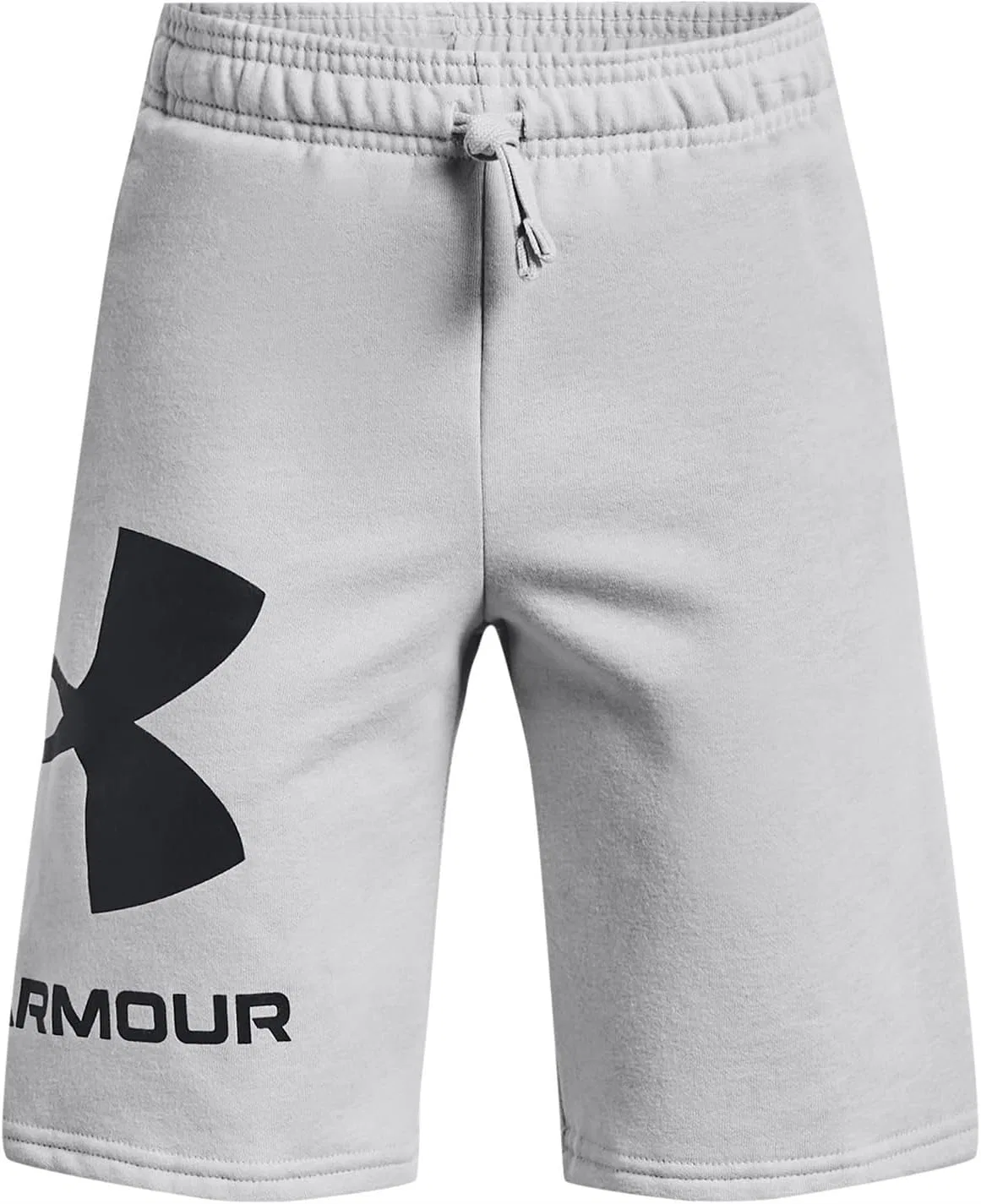 Детские флисовые шорты Under Armour Rival с логотипом, (012) Mod Gray//Black