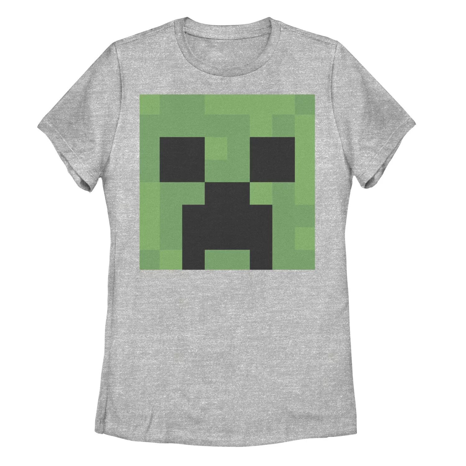 

Детская футболка Minecraft Creeper с портретом и большим лицом Licensed Character, Серый, Детская футболка Minecraft Creeper с портретом и большим лицом Licensed Character