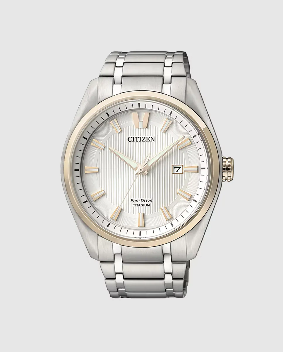 

Citizen AW1244-56A Eco-Drive Супер Титановые Мужские Часы, серебряный