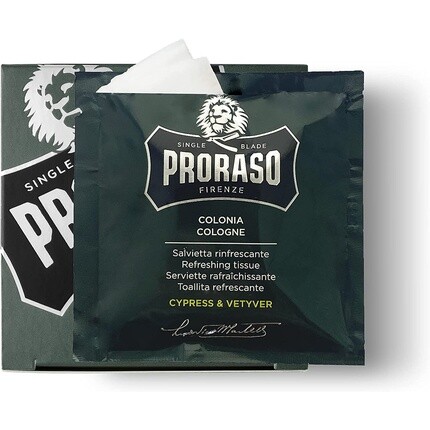 

Освежающие салфетки «Кипарис и ветивер», 6 шт., Proraso
