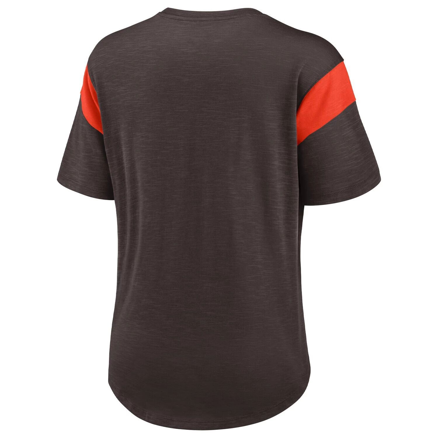 Женский модный топ Nike Brown Cleveland Browns Primary Logo Slub Fashion Nike — фото 3