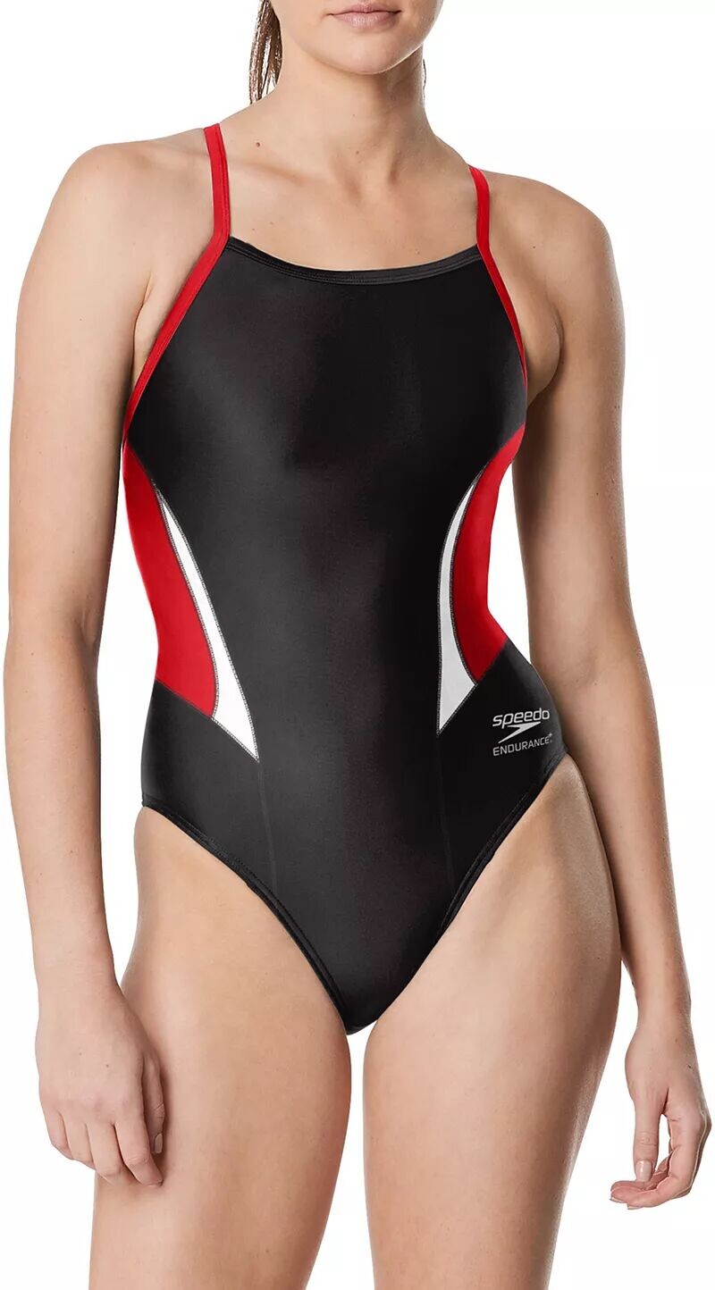 

Женский цельный купальник Speedo с краями, черный