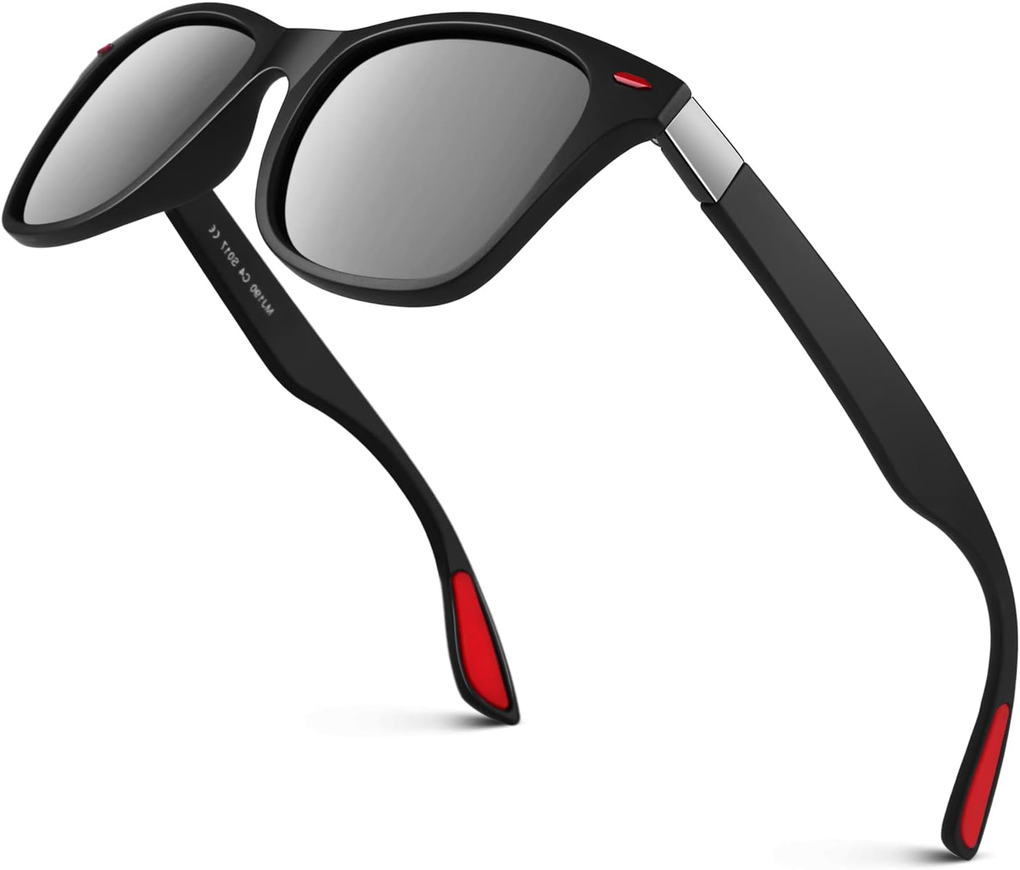 

Поляризованные солнцезащитные очки LINVO для мужчин и женщин, сверхлегкие, из материала TR90, для вождения, рыбалки, гольфа, с защитой от ультрафиолета UV400, A Tr90 Matte Black | Silver Mirror