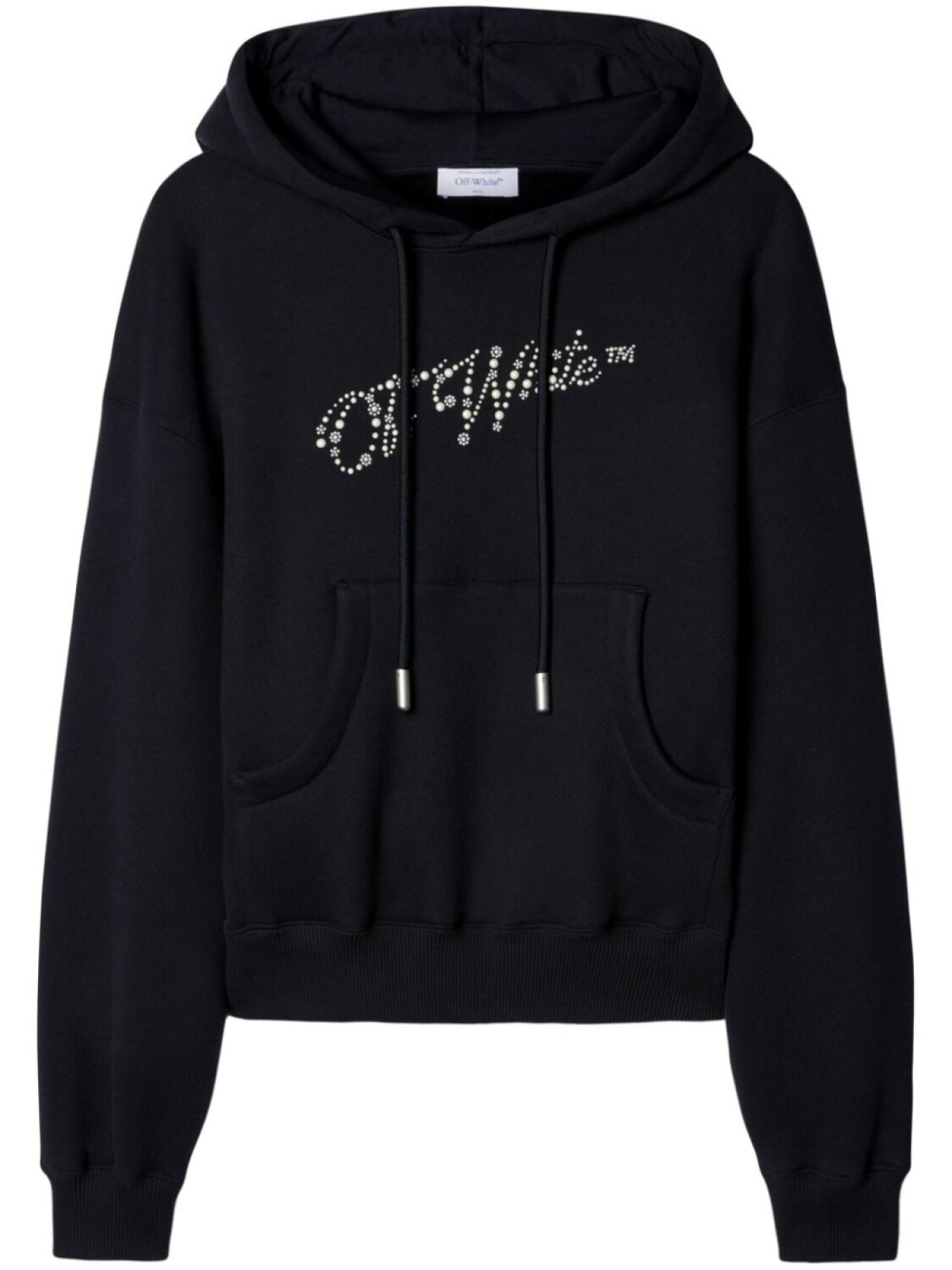 

Off-White толстовка с капюшоном, украшенная логотипом, черный