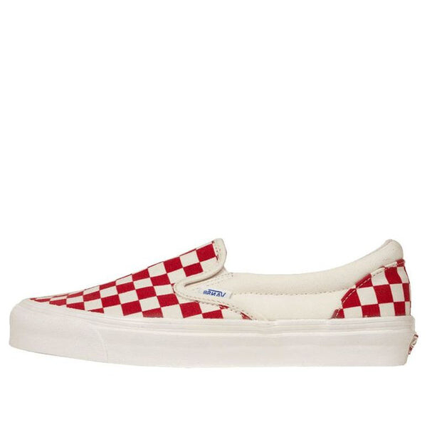 

Кроссовки og classic slip-on lx 'red checkerboard' Vans, красный