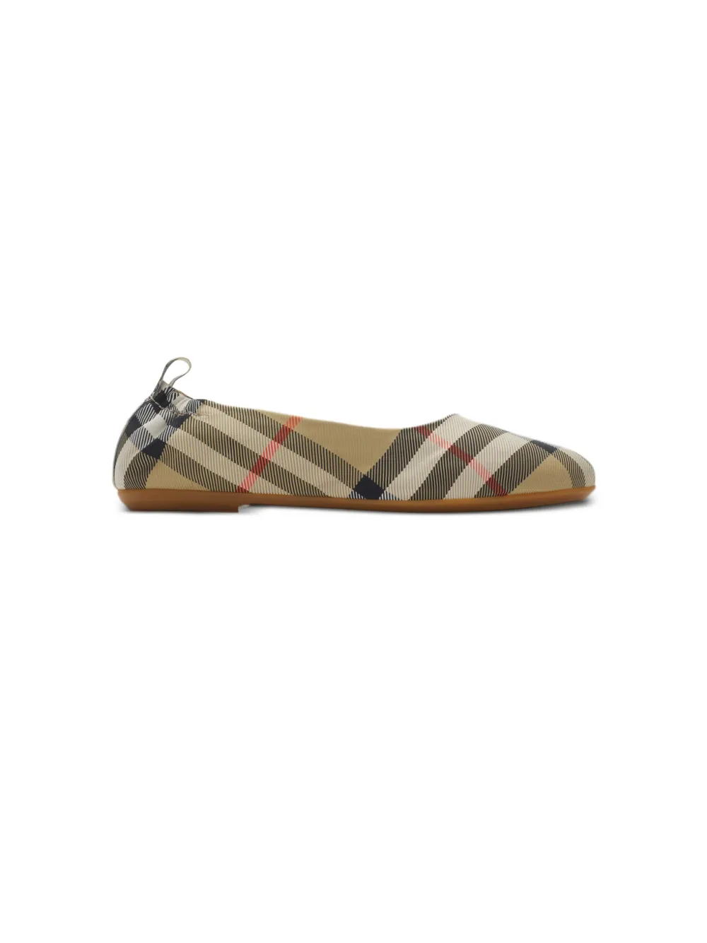 

Балетки в клетку BURBERRY KIDS, коричневый