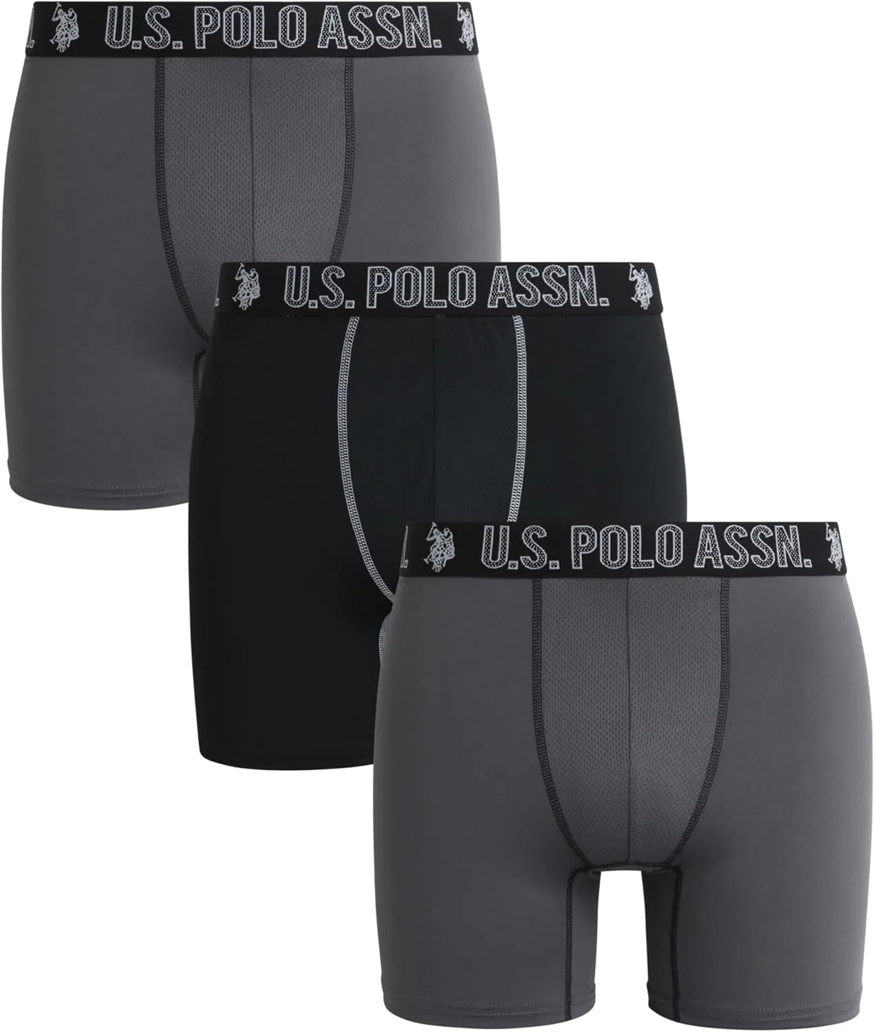 Боксеры 3-Pack U.S. POLO ASSN., Magnet/Black