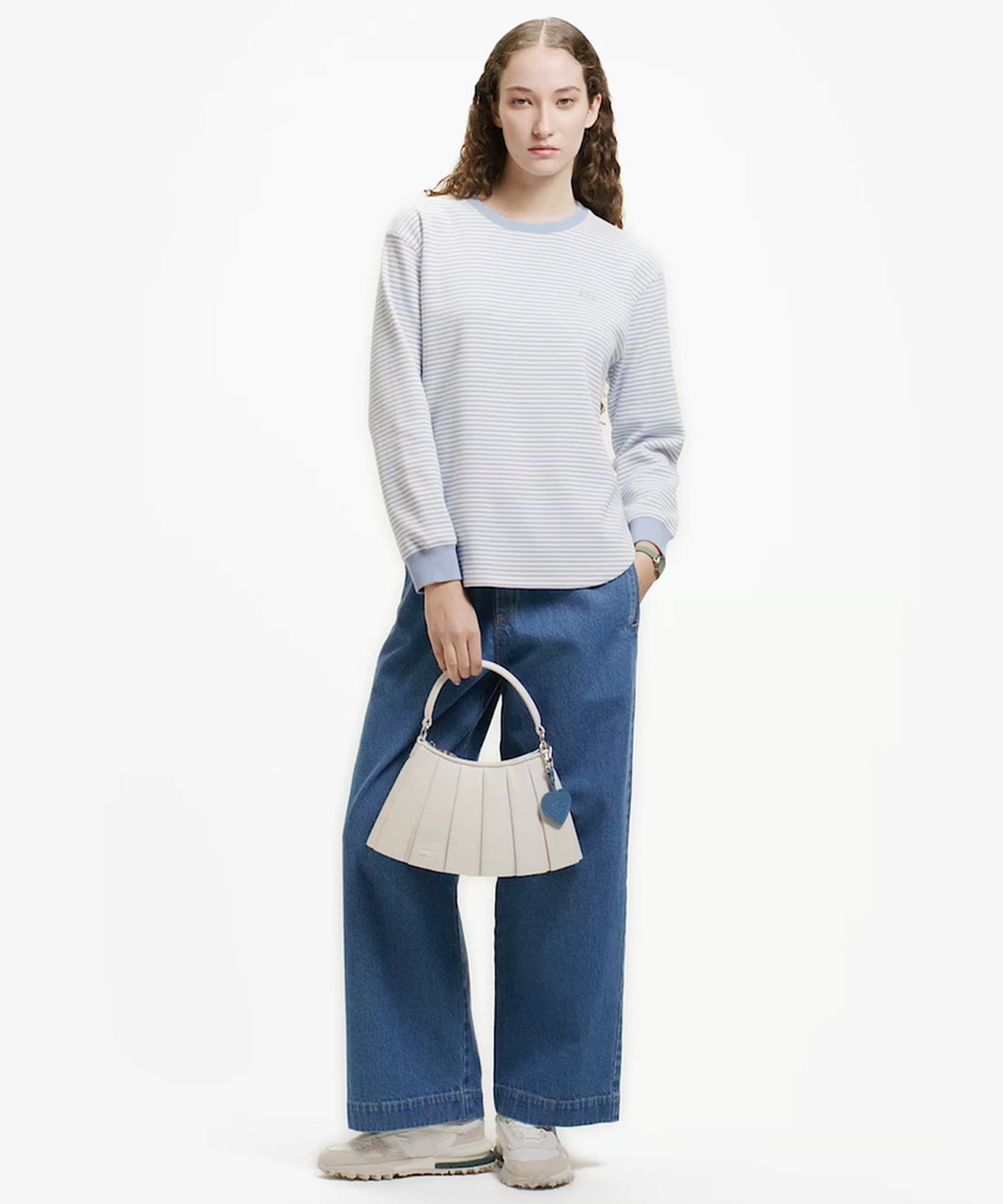 Футболка LACOSTE с длинным рукавом Light blue — фото 4