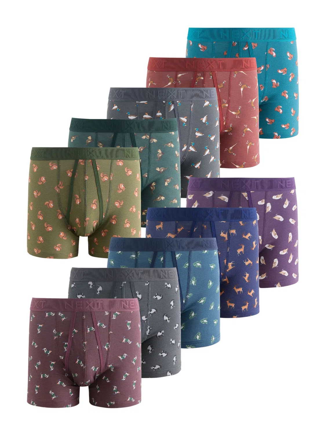 Боксеры Next, Blue/Marine Blue/Indigo/Grey/Olive/Petrol/Fir/Blackberry/Red