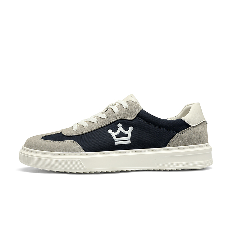 

CROWN Скользоустойчивые мужские низкие скейтерские кроссовки синие, цвет Blue