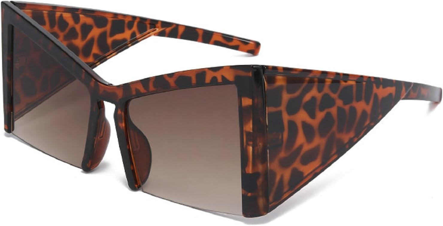 

Винтажные солнцезащитные очки «кошачий глаз» большого размера для женщин, модные, с уникальным дизайном в виде бабочек, в полуоправе, элегантные, большие, N47 mincl, C6