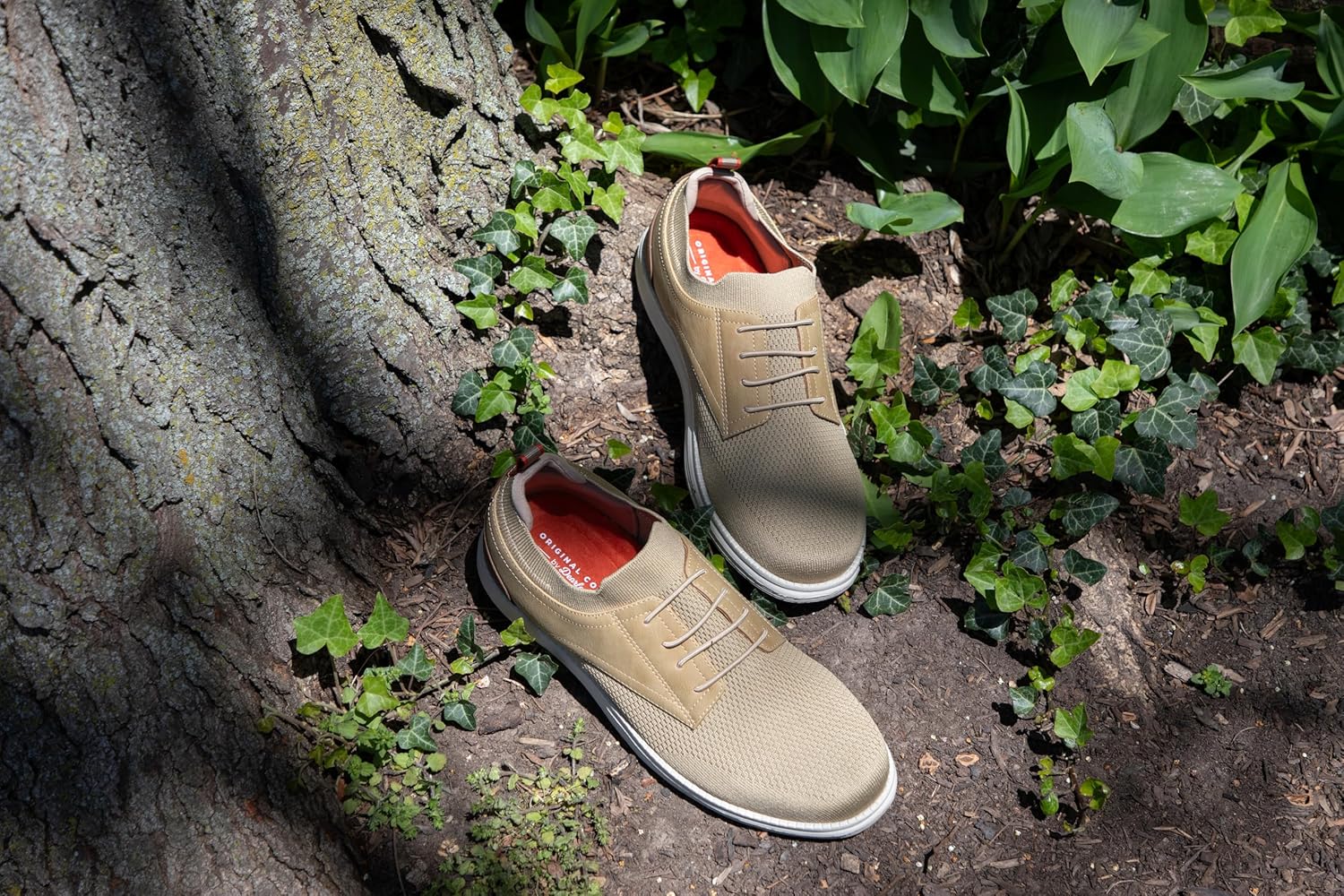 Мужские туфли Dearfoams Nash Slip-On Oxford, легкие, дышащие, с поддержкой свода стопы, Mohair — фото 2