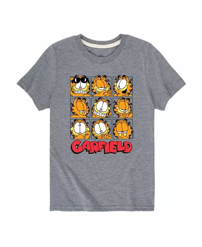 

Футболка с принтом Big Boys Faces Garfield, серый