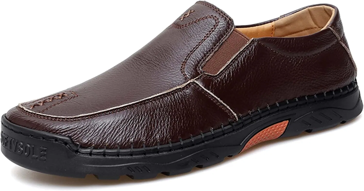 Лоферы кожаные Premium Brown