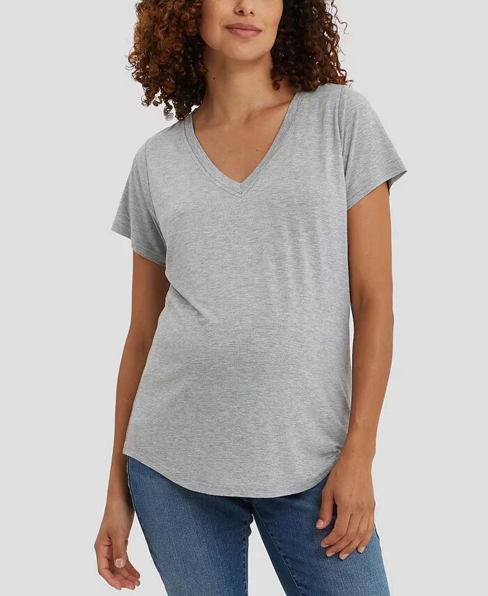 

Футболка для кормящих матерей NOM Maternity, серый
