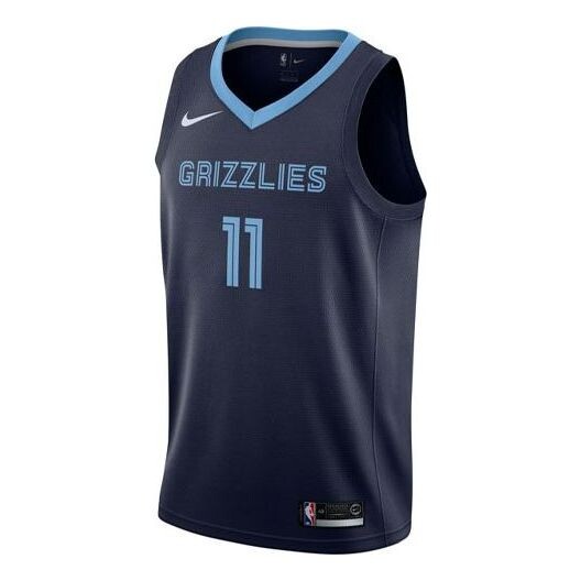 

Майка Nike NBA Casual Sports Basketball Vest SW Fan Edition Memphis Gray Memphis Grizzlies 11 Navy Blue, синий