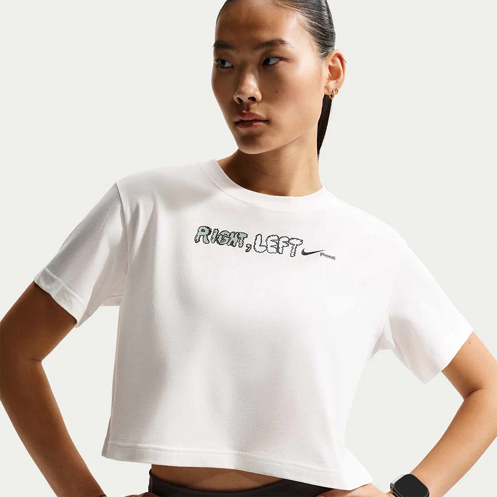 Женская укороченная беговая футболка Swift Dry-Fit с коротким рукавом от Nike
