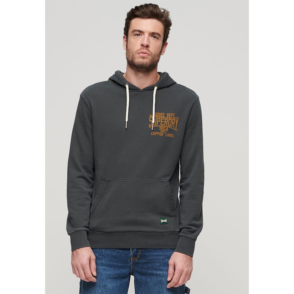 

Худи Superdry Copper Label Chest, серый