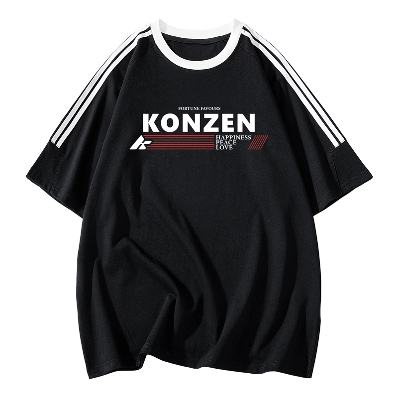 

Футболка унисекс KONZEN, цвет белый с серым меланжем