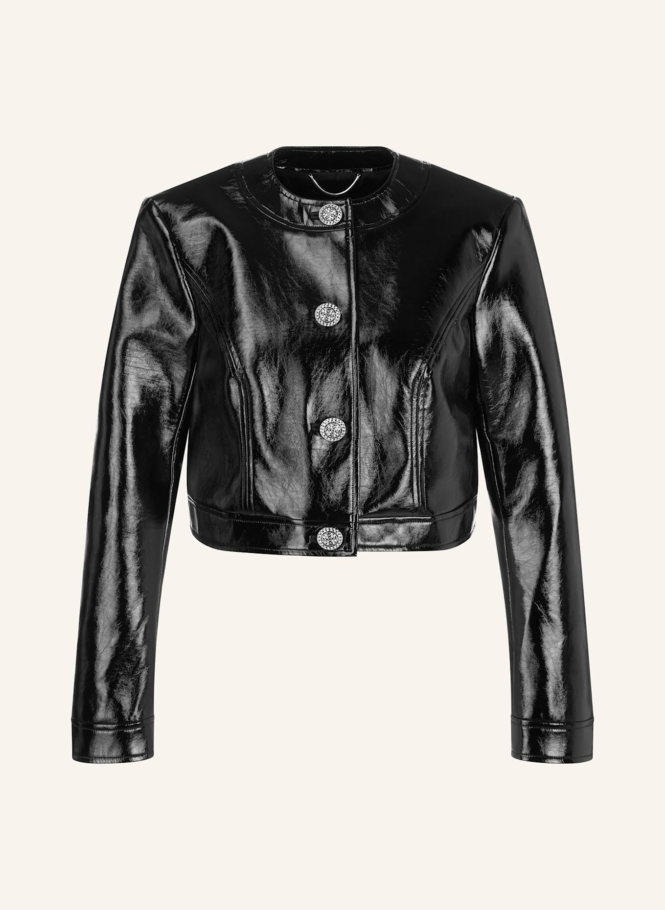 

Укороченная куртка из искусственной кожи Marc Cain, черный