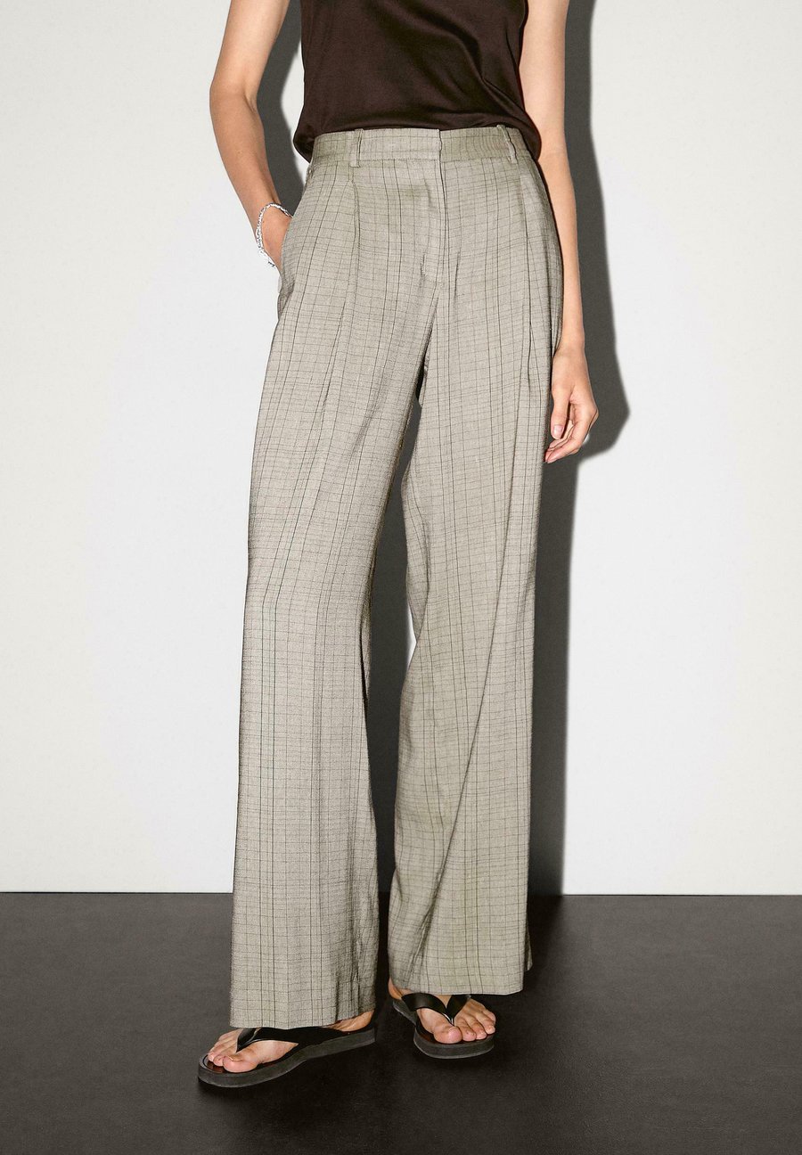 

Брюки Massimo Dutti CHECK PRINT, Beige