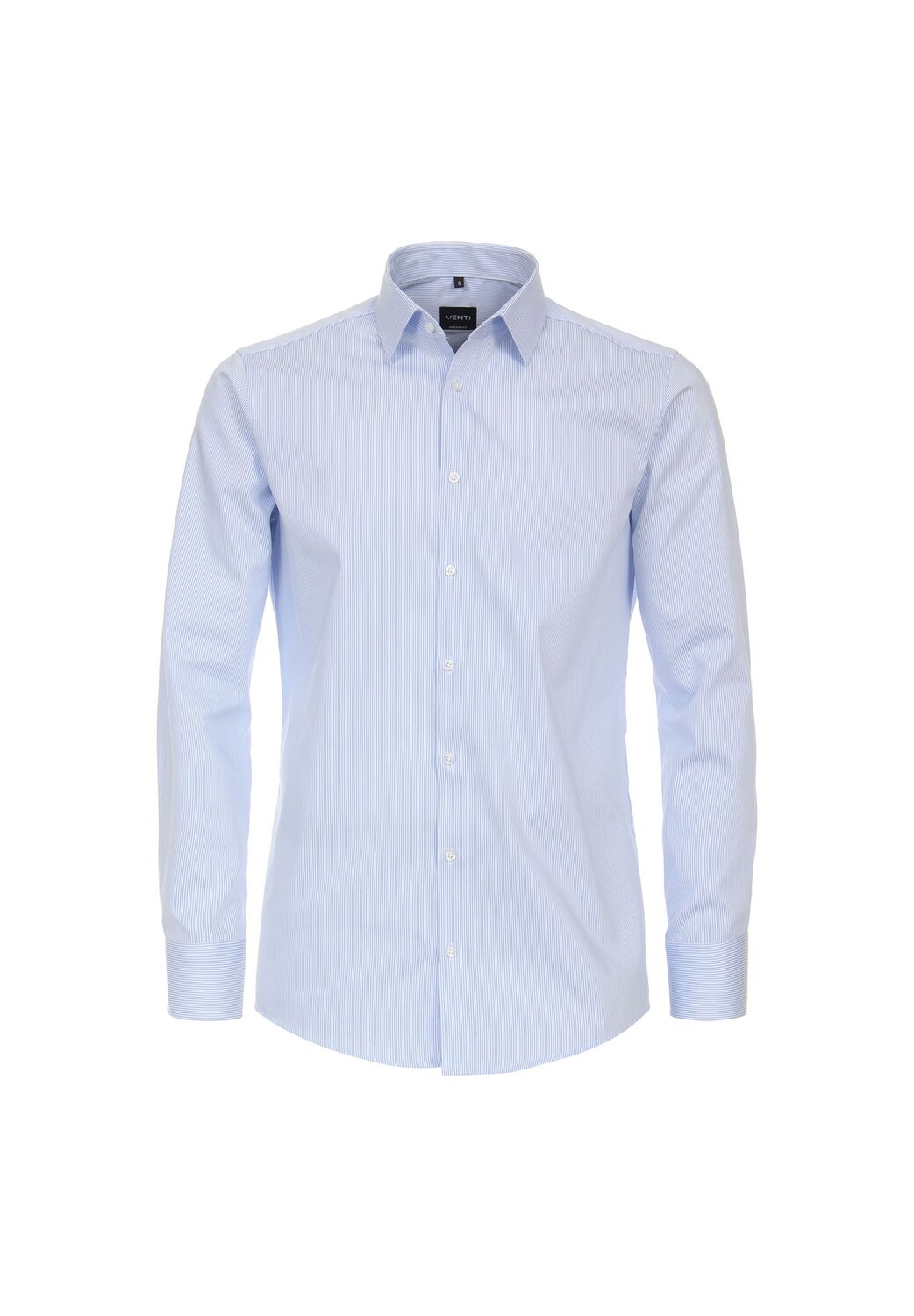 

Мужская полосатая деловая рубашка современного кроя Venti, светло-синий